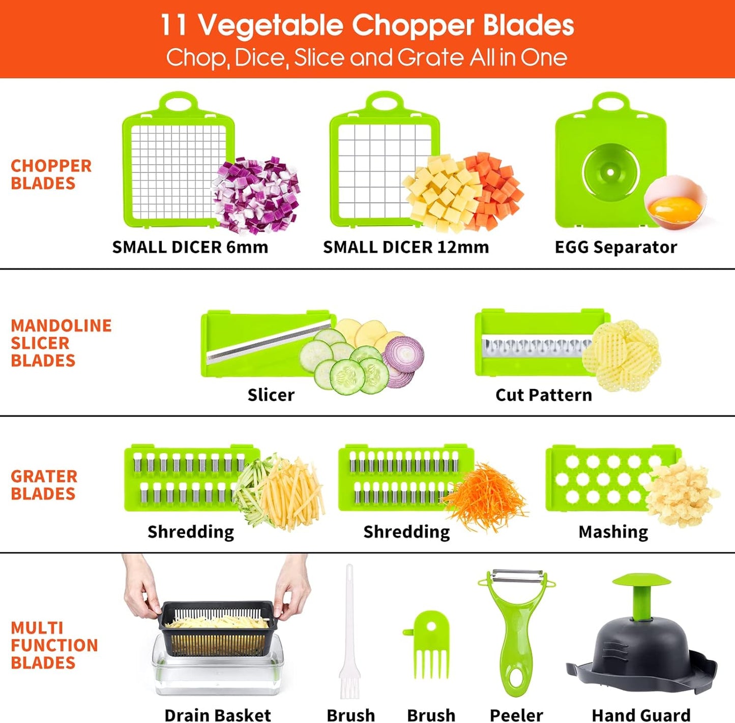 14 In 1 Vegetable Chopper and cutter