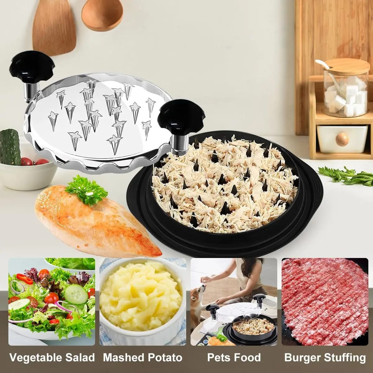 Manual Chicken, Meat & Vegetable Shredder