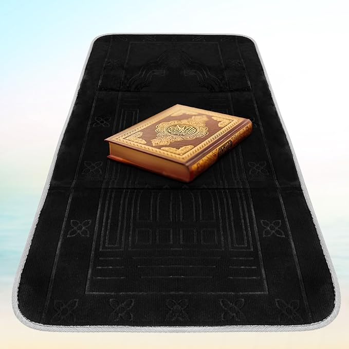 Premium Quality Foldable Musallah Prayer Rug with Back Rest